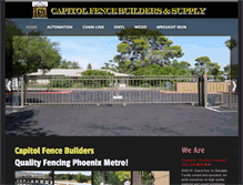 Tablet Screenshot of capitolfenceaz.com